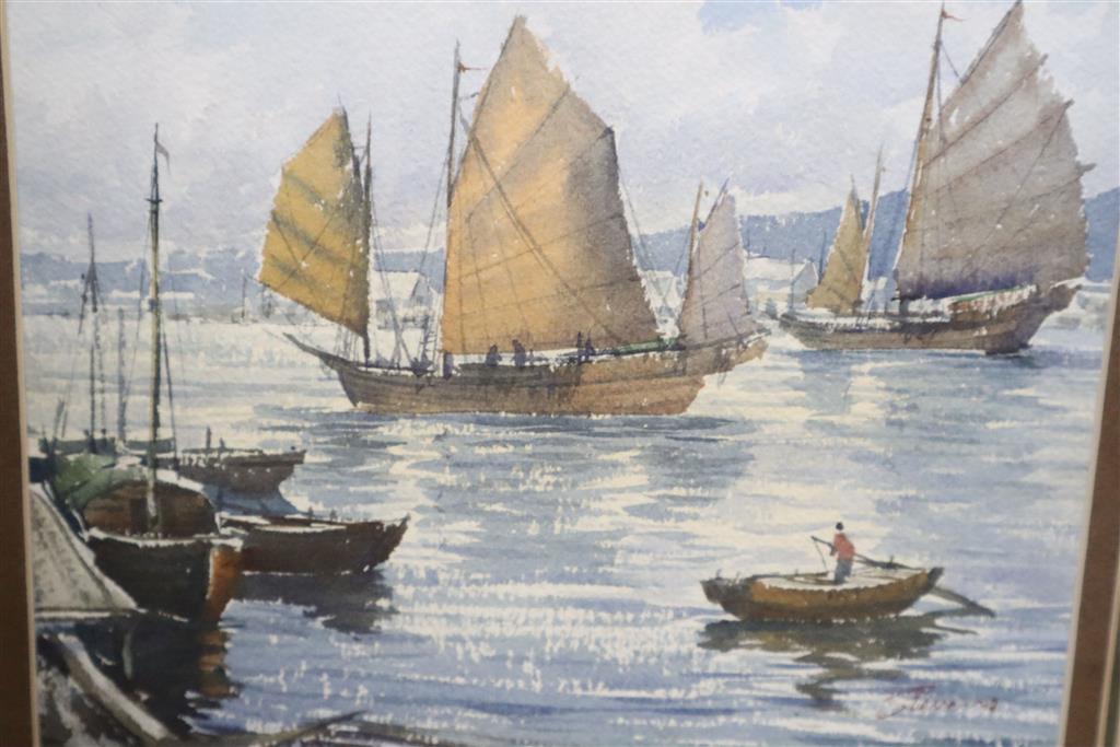 After Walter Dendy Sadler, two of coloured lithographs, Thursday and Friday, 46 x 71cm and various watercolours and prints (9)